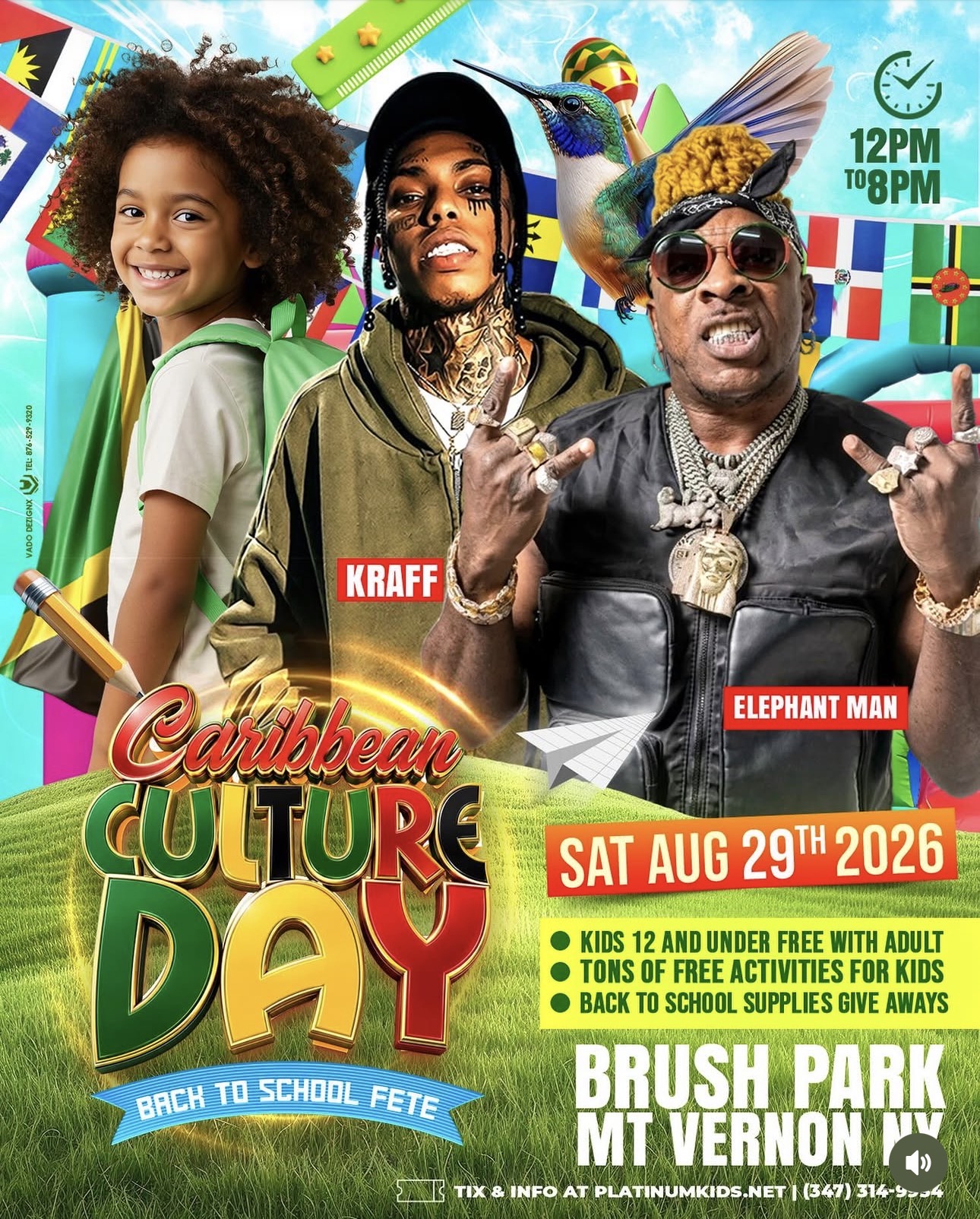 Caribbean Culture Day Back to School Fete flyer