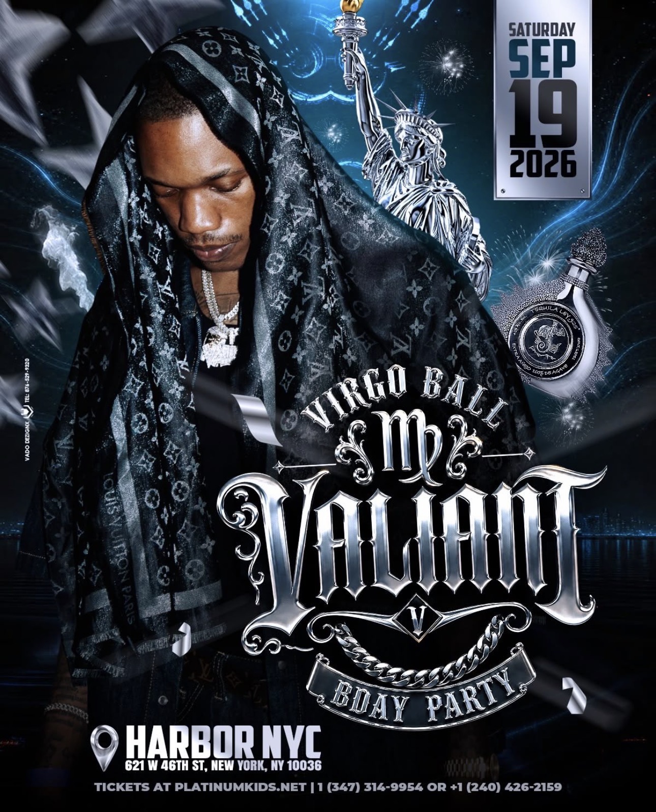 Virgo Ball Valiant Birthday Party at Harbor NYC flyer