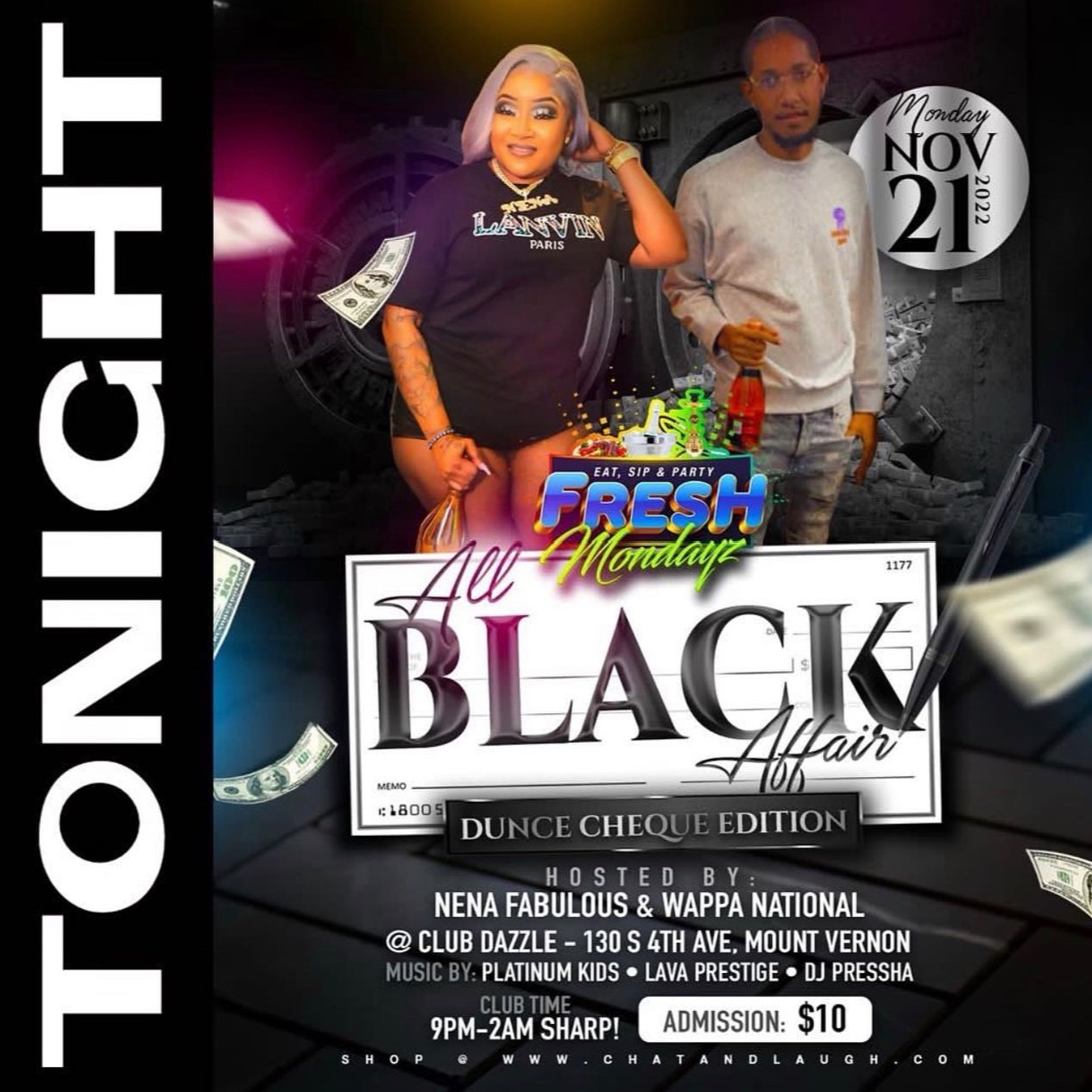 Prestige Sound NYC Live at Fresh Mondays All Black official cover